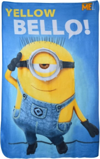 Manta de forro polar Minions yellow bello! 100 × 150 cm