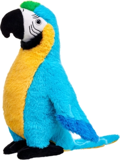 Loro guacamayo de peluche azul 27 cm