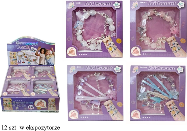 Pulsera infantil con cuentas y colgantes
