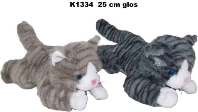 Gato tumbado con sonido de 25 cm - 1 unidad