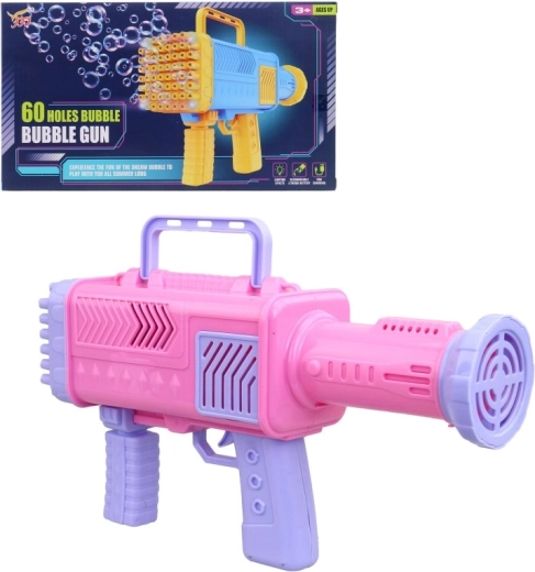 Pistola eléctrica de burbujas para niños 31 cm