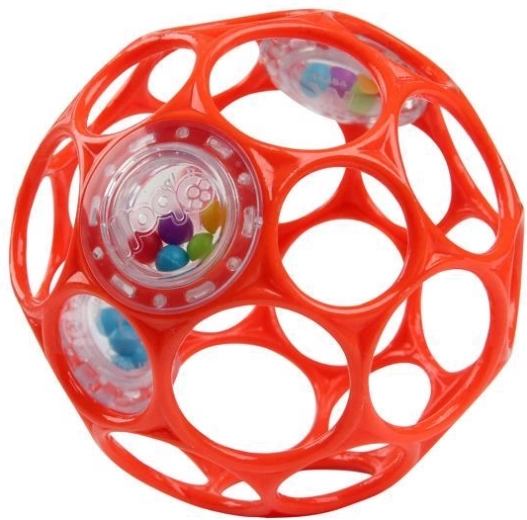 Oball pelota sonajero Rattle 10 cm naranja