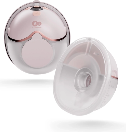 Kinderkraft Mamaflow extractor de leche materna eléctrico manos libres rosa