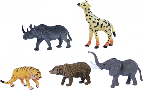 Set de figuras de animales salvajes para niños