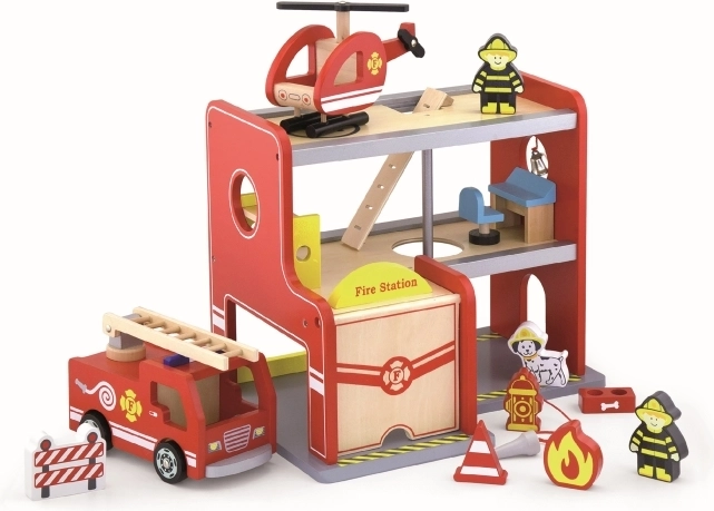 Estación de bomberos de madera Viga