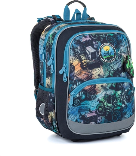 Mochila escolar Topgal maquinaria de construcción