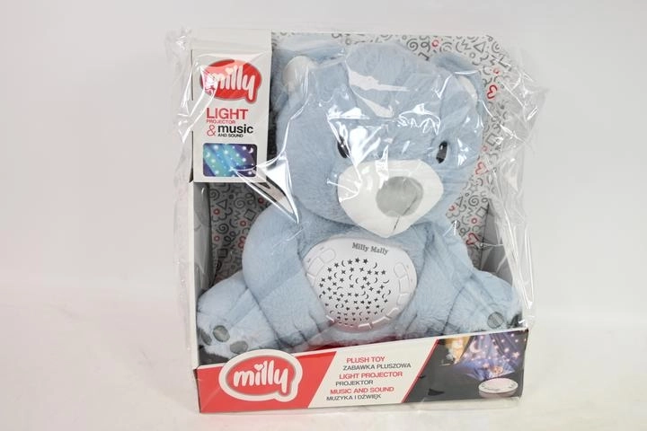 MillyBear osito de peluche azul con proyector de cielo nocturno