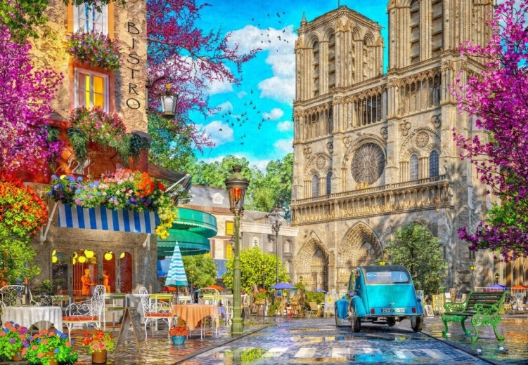 BLUEBIRD puzzle Una tarde junto a Notre Dame – 1000 piezas