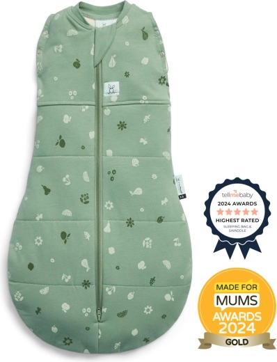 ErgoPouch arrullo y saco de dormir 2 en 1 Cocoon Sweet Orchard 2,5 TOG (0–3 meses, 3–6 kg)