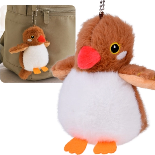 Pajarito de peluche Kazik con silbato y colgante 13 cm - 1 pieza