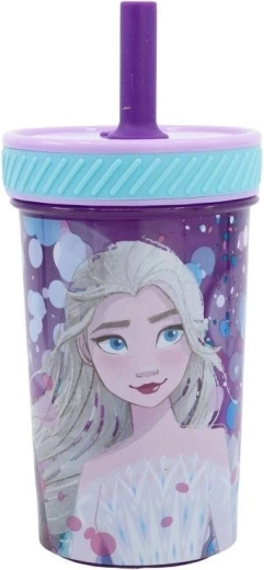 Stor vaso infantil seguro con pajita Disney Frozen 370 ml