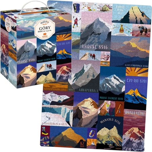 CzuCzu Puzzlove Puzzle Montañas de 8000 m s. n. m. 1000 piezas