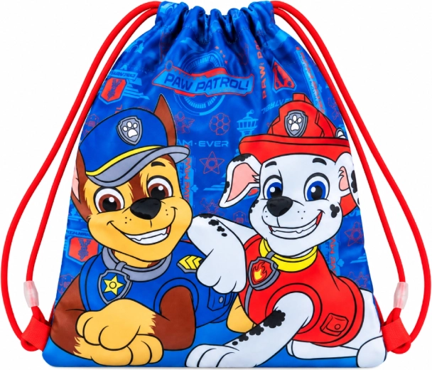 Bolsa infantil de cordón Paw Patrol azul
