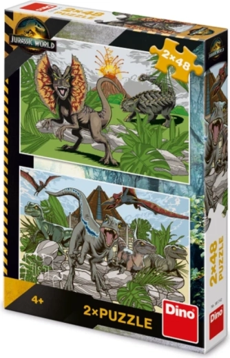 Jurassic World puzzle infantil 2×48 piezas
