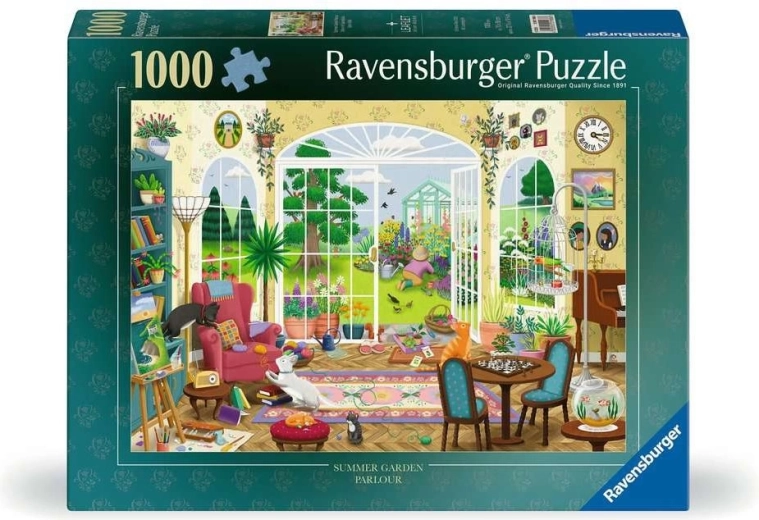 Puzzle Ravensburger Habitación con vista al jardín de verano 1000 piezas
