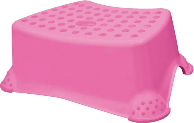 Escalón para WC y lavabo Little Duck rosa oscuro