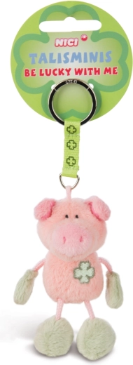 Llavero de peluche cerdito NICI Talisminis 8,5 cm