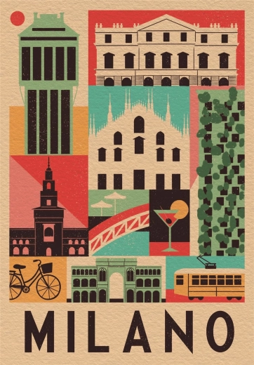 Puzzle de 1000 piezas Style in the City Milano – CLEMENTONI