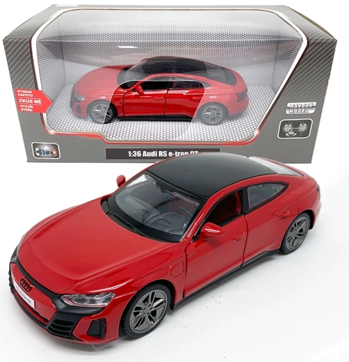 Modelo metálico de coche 1:36 Audi RS e-tron GT con luces y sonidos