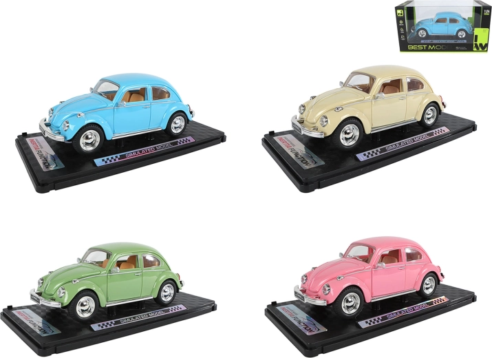 Cochecito retro old timer con motor de inercia 1:24, 18 cm - 1 unidad
