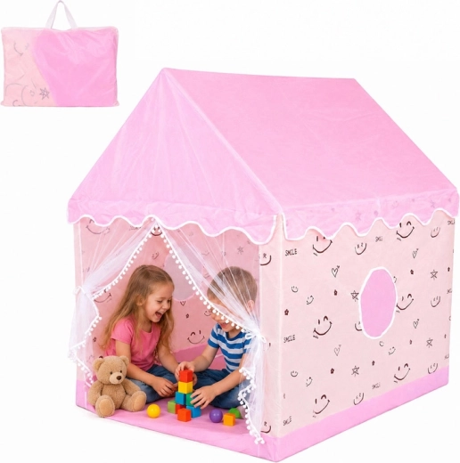 Casita infantil pastel – tienda de juego para niñas 120 × 100 × 130 cm