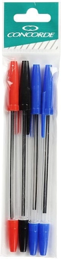 Bolígrafo CONCORDE, set de 4 uds.
