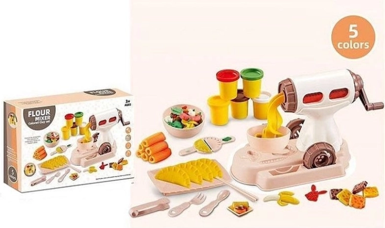 Extrusora de plastilina con accesorios