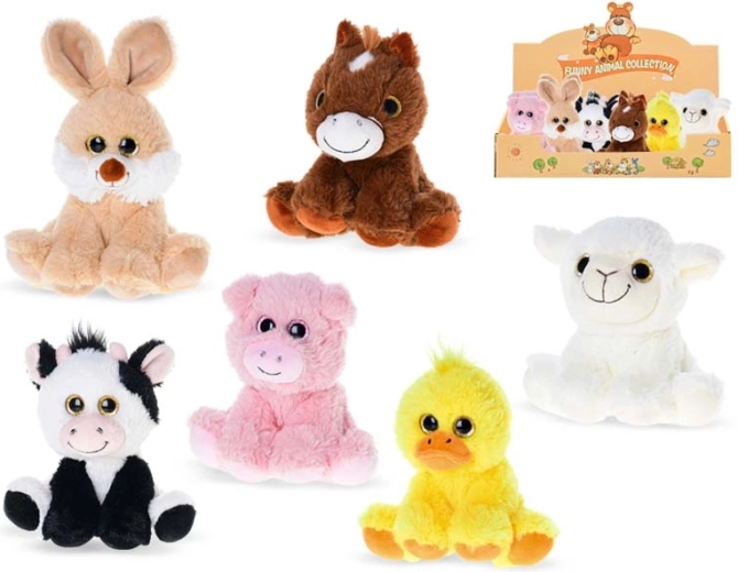 Animalitos de granja de peluche 14 cm