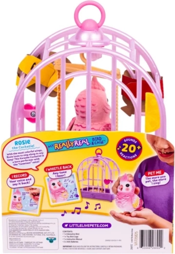 Moose Little Live Pets pajarito parlante con jaula - 1 pieza