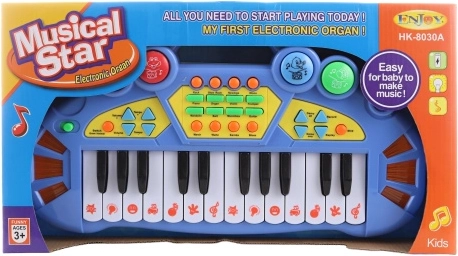 Piano electrónico infantil a pilas