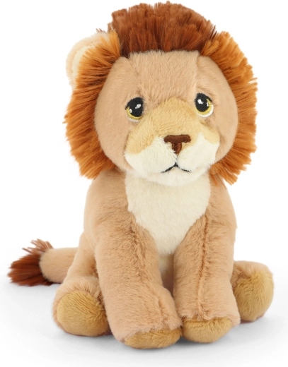 León coleccionable de peluche Keeleco de 13 cm