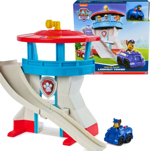 torre con tobogán Paw Patrol con coche de Chase de Spin Master