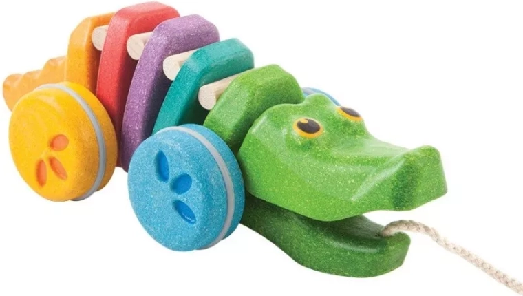 PlanToys cocodrilo bailarín arcoíris