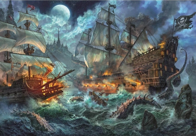 Puzzle Clementoni Batalla de piratas 6000 piezas