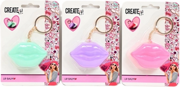 Create It! Bálsamo labial con forma de labios con colgante