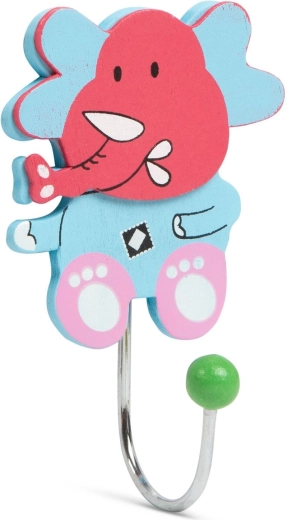 Perchero infantil de pared con animalito - 1 unidad
