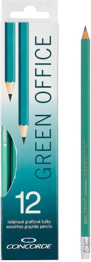 Lápices de grafito Concorde Green Office con goma HB 12 uds.