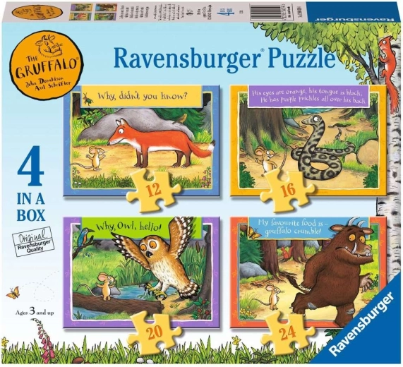 Puzzle Ravensburger Gruffalo: historias de cuento 4 en 1