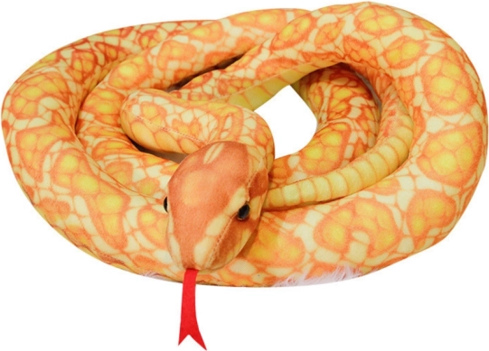 Serpiente de Peluche Dorada 110 cm