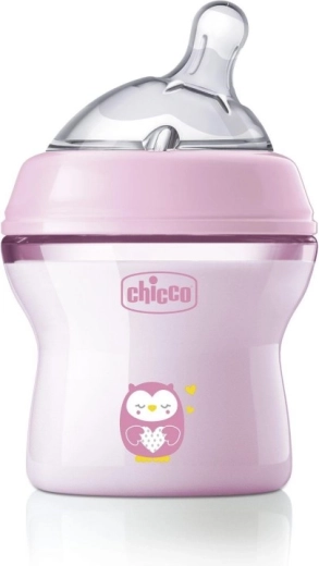Biberón anticólicos para bebé Chicco Natural Feeling 150 ml para niñas 0 m+