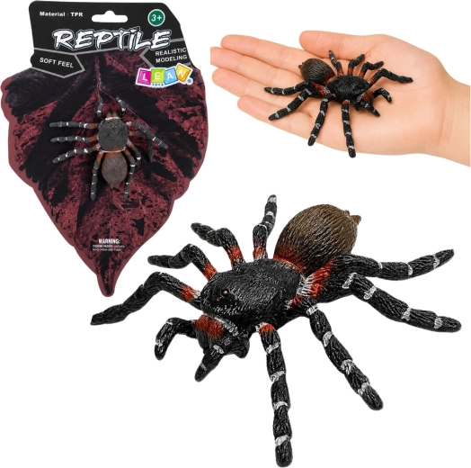 Figura realista de tarántula de goma 10 cm