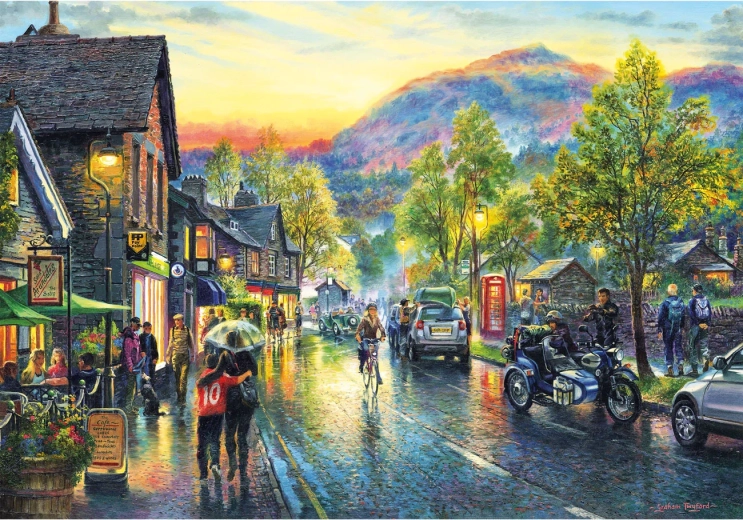 Puzzle GIBSONS Grasmere al anochecer 500 piezas