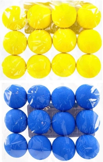 Pelotas de espuma, set de 12 uds.