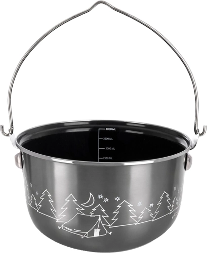 Caldero esmaltado Lem Camp para goulash METALIC 4 l