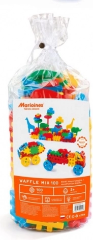 Set de construcción MARIOINEX Waffle Mix 100 piezas