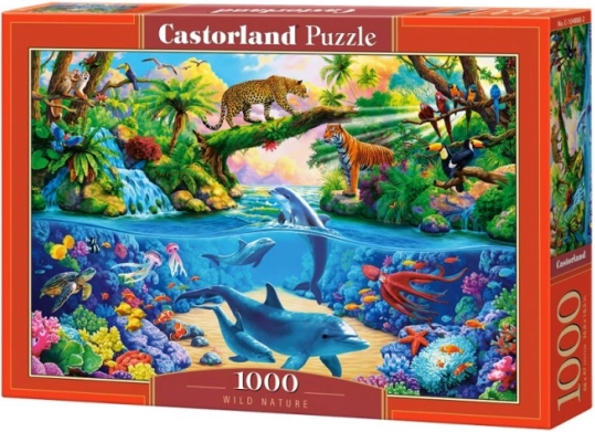 Puzzle de 1000 piezas Naturaleza salvaje, delfines