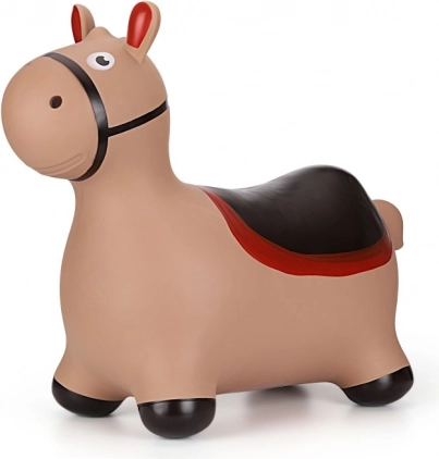 Caballito inflable saltarín para niños – marrón
