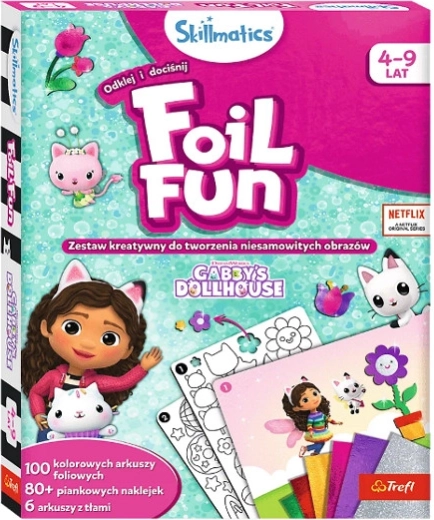 Skillmatics La casa de muñecas de Gabby – set creativo con láminas metalizadas (Foil Fun)
