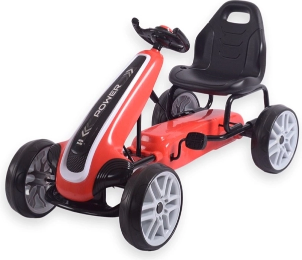 Motokart a pedales infantil MILLY MALLY Power – rojo