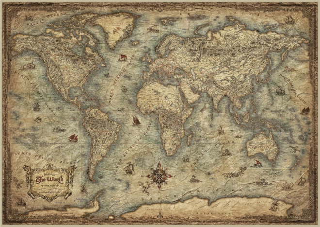 Puzle mapa del mundo de 3000 piezas